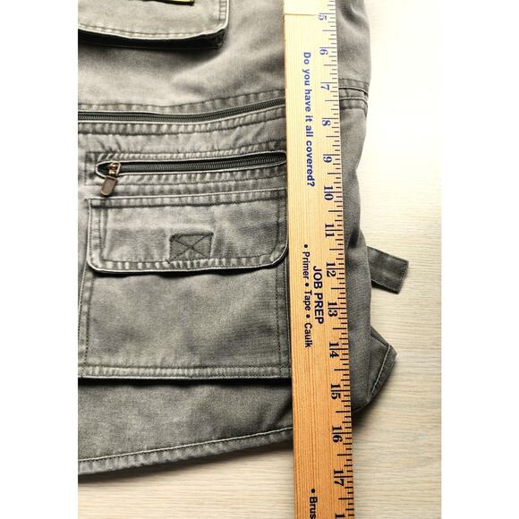 UTILITY VEST-BLUE STONE SAFETY PRODUCTS-Army Green-Multiple Pockets-Size 4XL - Picture 15 of 16